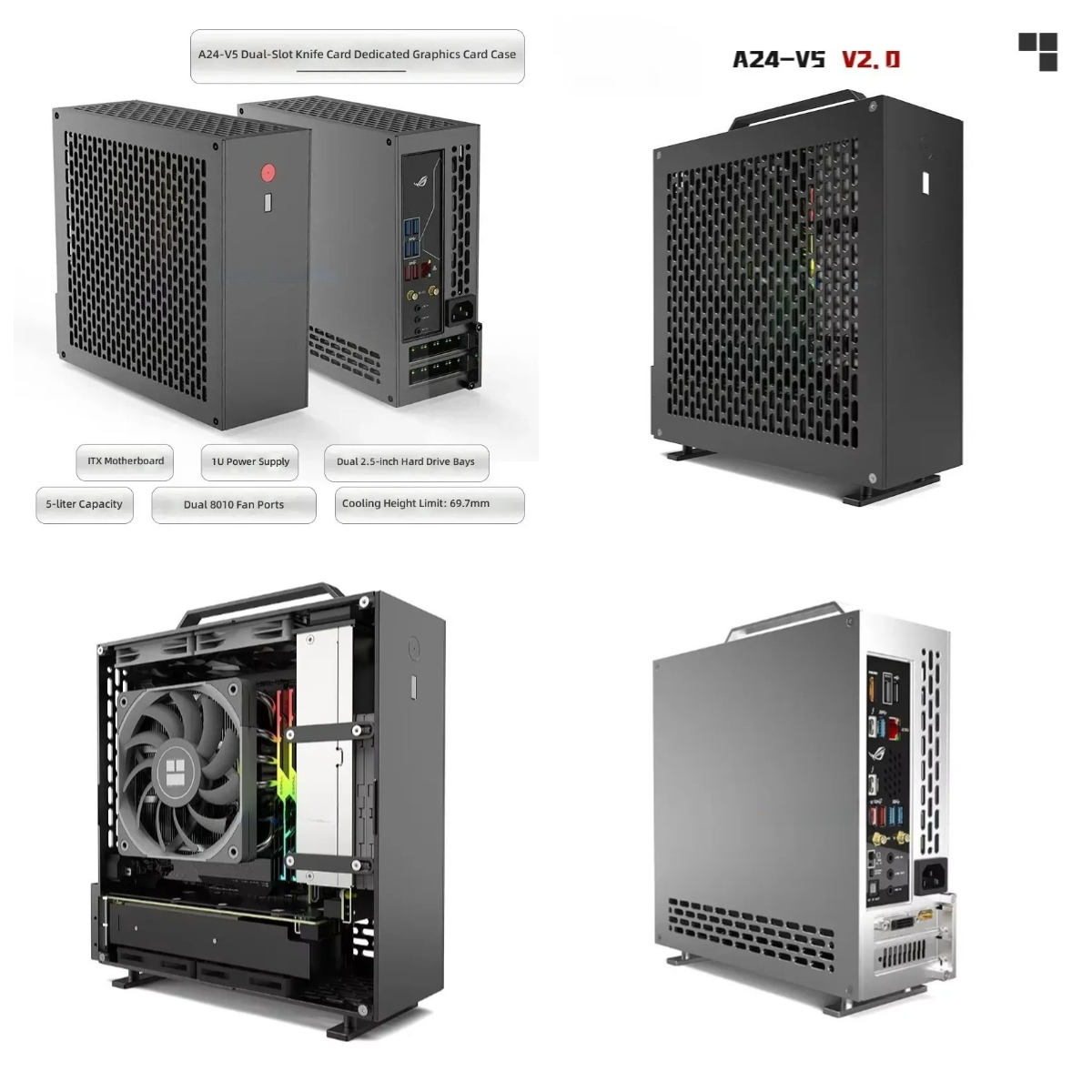 Pc Chassis - Boîtier ITX 1U 5 Litres Mini