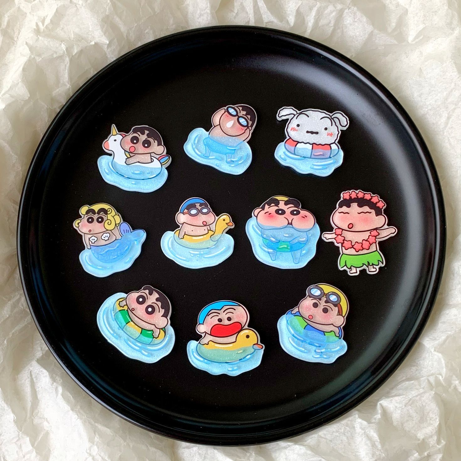 Case Fans - Accessoires en résine Crayon Shin-chan :