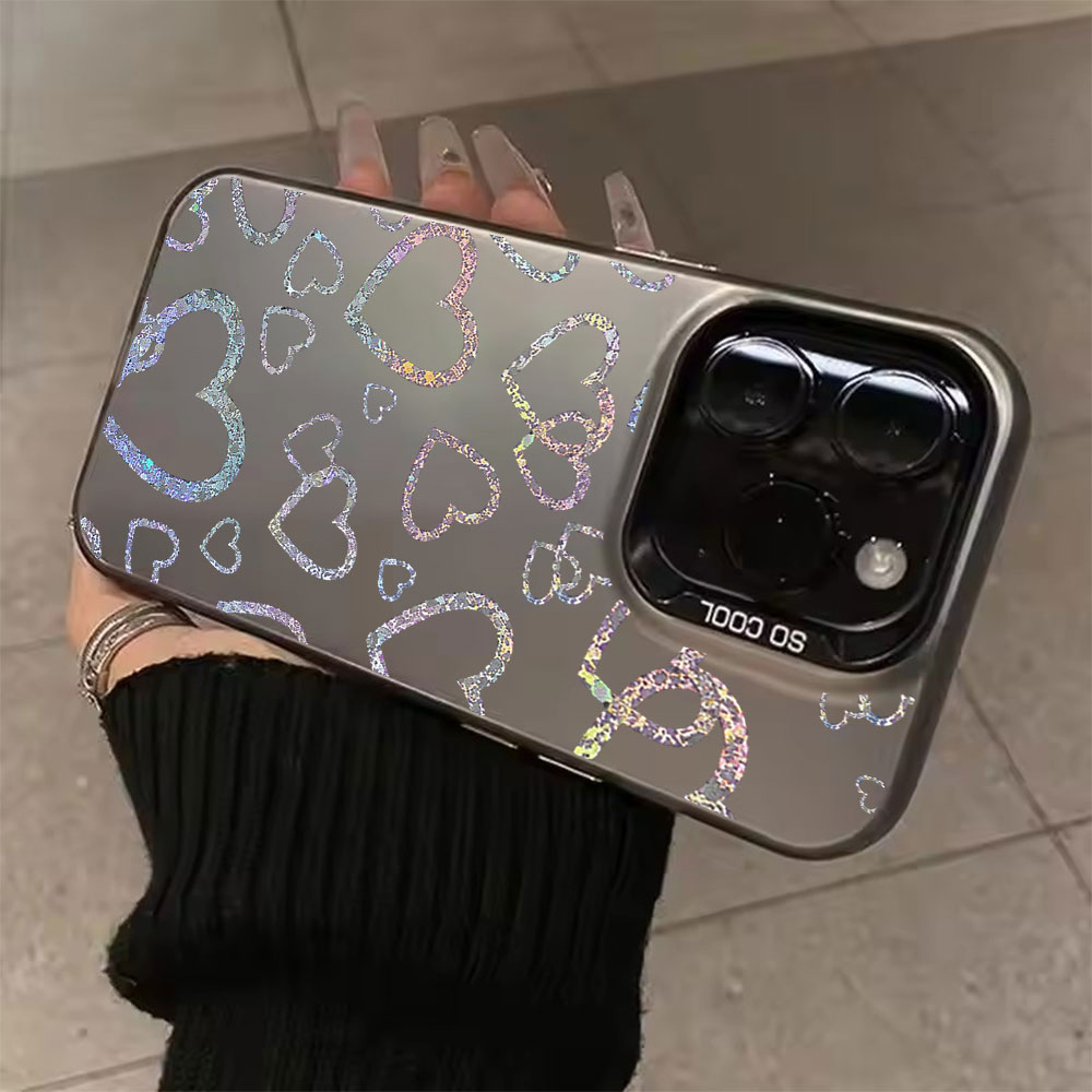 Computer Case - Coque colorée à imprimé cœur pour