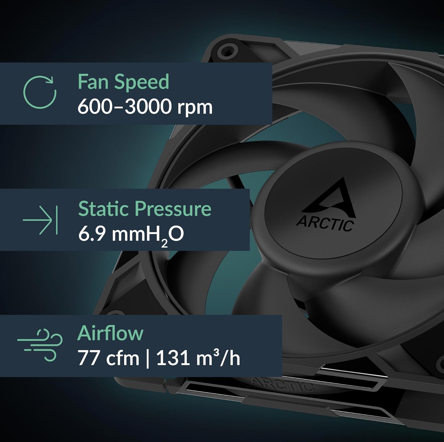 ARCTIC P12 Pro Ventilateur de  - Case Fan Controller avis et prix